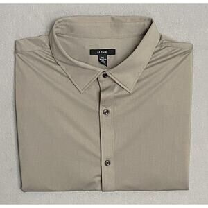 MEN’S NWT Alfani Tan/Taupe Dress Shirt XXL